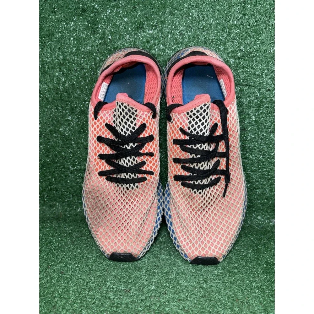 Adidas Men Size 11 Deerupt Multicolor Mesh Knit Running‎ Shoes Athletic Sneakers